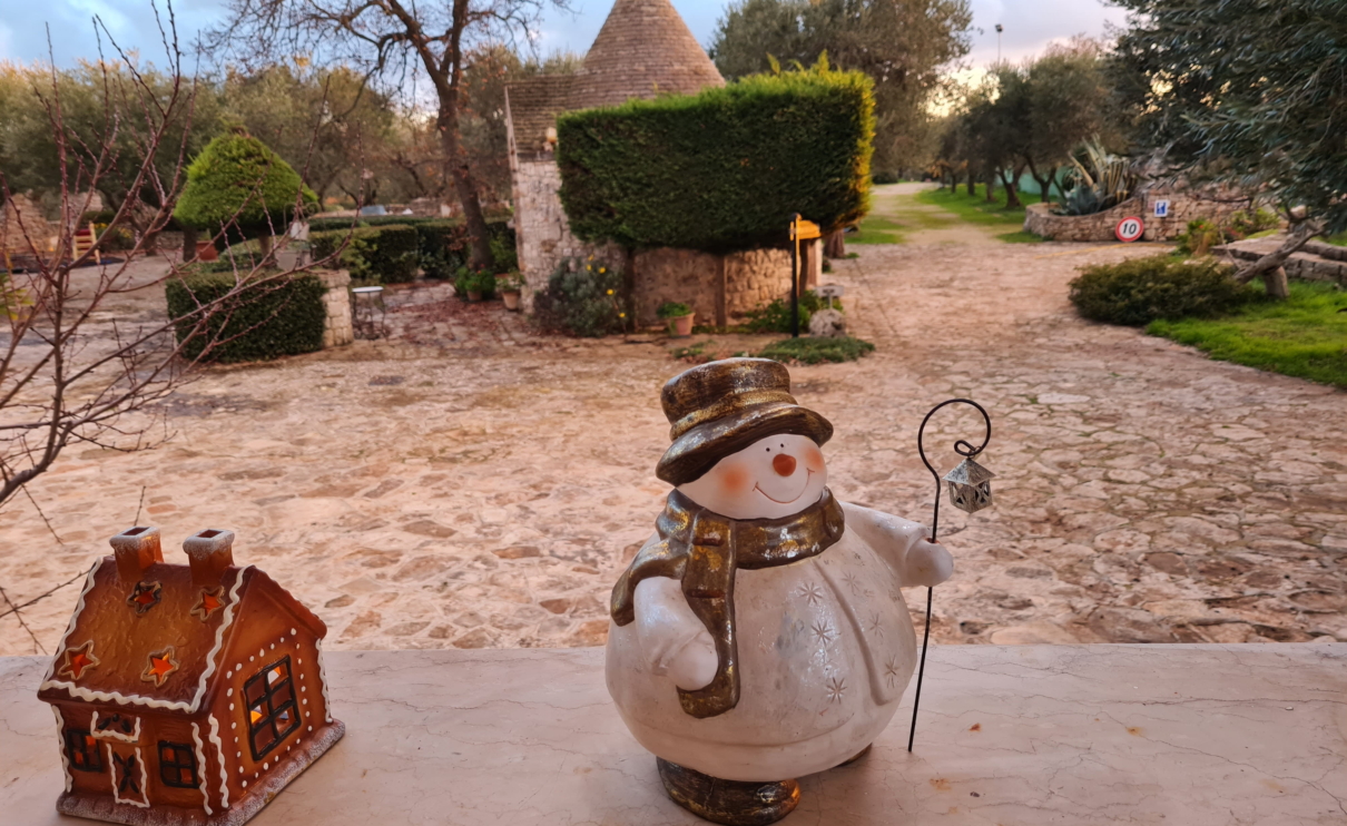 Snowman con trullo per le Feste di Natale