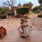 Snowman con trullo per le Feste di Natale